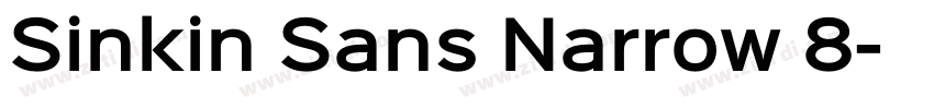 Sinkin Sans Narrow 8字体转换